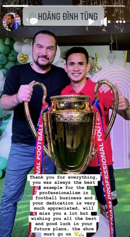 HLV Popov tri ân Hoàng Đình Tùng, phản đối quyết định rút lui khỏi AFC Champions League của CLB Thanh Hóa