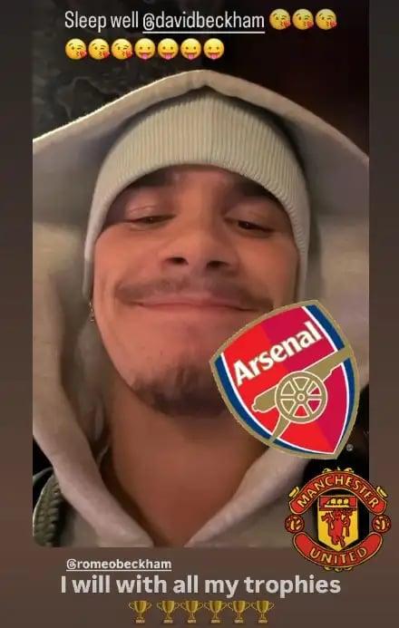 David Beckham Đáp Trả Con Trai Romeo Sau Trận Thua Arsenal 