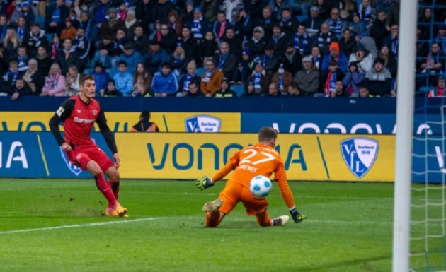 Bayer Leverkusen đánh mất chiến thắng vào phút chót, chia điểm đầy tiếc nuối với Bochum