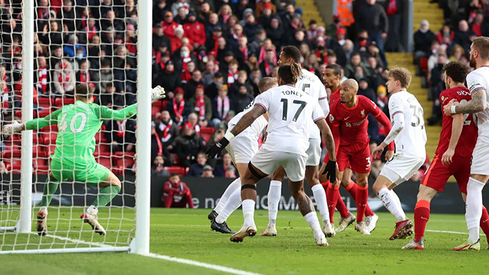 Kết quả Liverpool vs Brentford