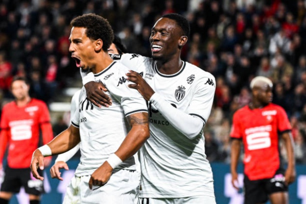 Trận đấu hấp dẫn giữa Stade Rennais và AS Monaco: Thilo Kehrer tỏa sáng, Monaco giành trọn 3 điểm