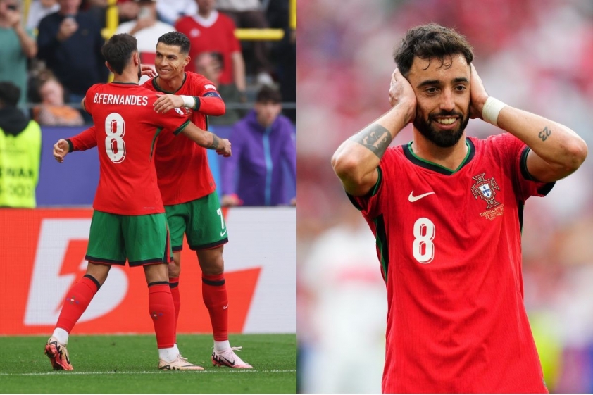 Cristiano Ronaldo gây bất ngờ khi mang giày của đồng đội trong chiến thắng của Bồ Đào Nha