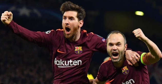 Lionel Messi tri ân Andres Iniesta, 