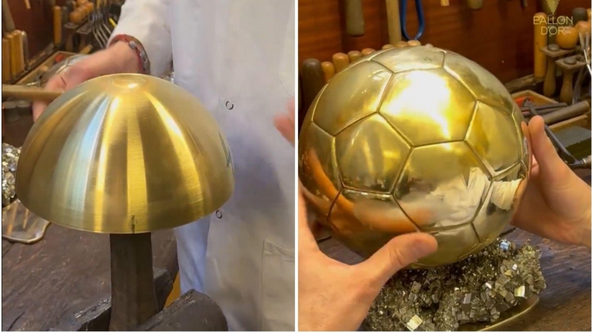 Hé lộ bí mật kinh ngạc về Quả bóng vàng Bên trong rỗng ruột