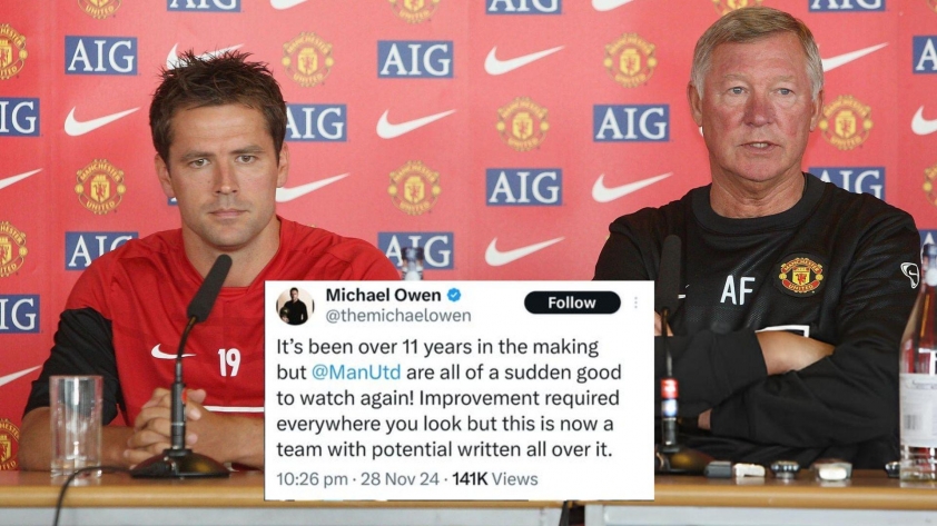 Michael Owen ca ngợi sự trở lại đầy mạnh mẽ của Man United