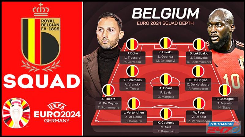 Đội Tuyển Bỉ công bố danh sách dự EURO 2024: Courtois vắng mặt, dàn sao kỳ cựu góp mặt