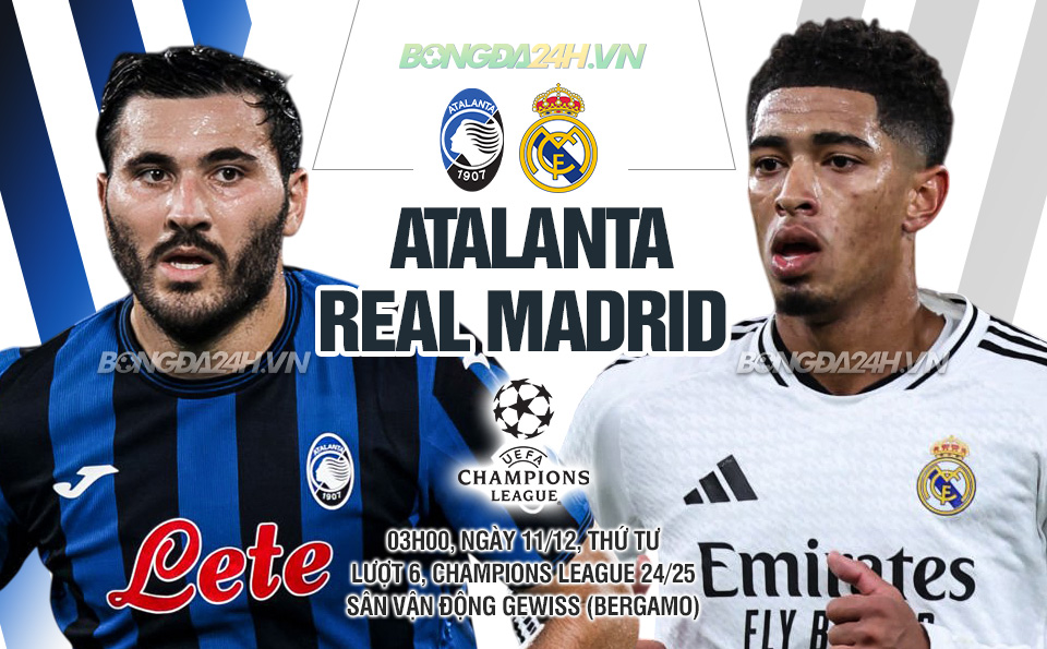 Cuộc Chiến ở Bergamo Atlanta đối đầu Real Madrid trong trận sinh tử