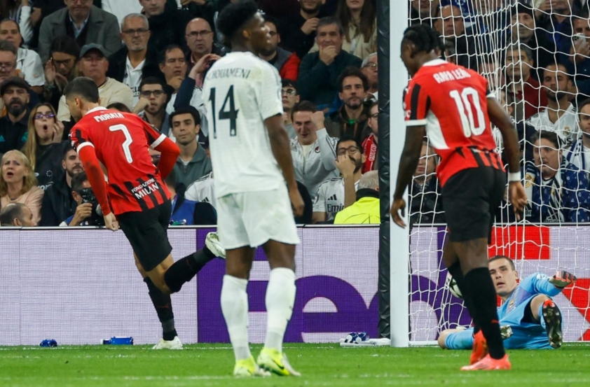 Real Madrid gây sốc khi để thua AC Milan trên sân nhà tại Champions League