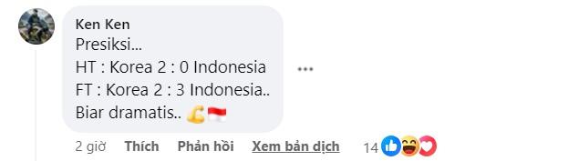 CĐV Đông Nam Á dự đoán tỷ số như mơ trận U23 Indonesia gặp Hàn Quốc