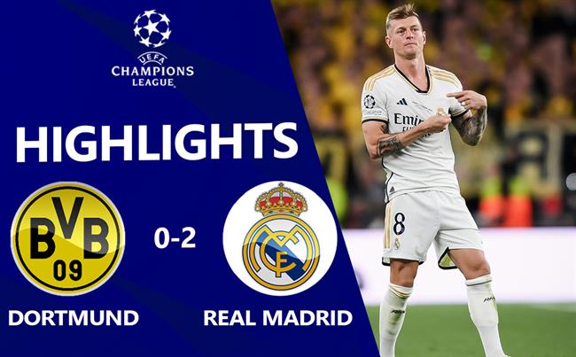 Dortmund gục ngã trước gã khổng lồ Real Madrid, vuột mất cơ hội đăng quang Cúp C1