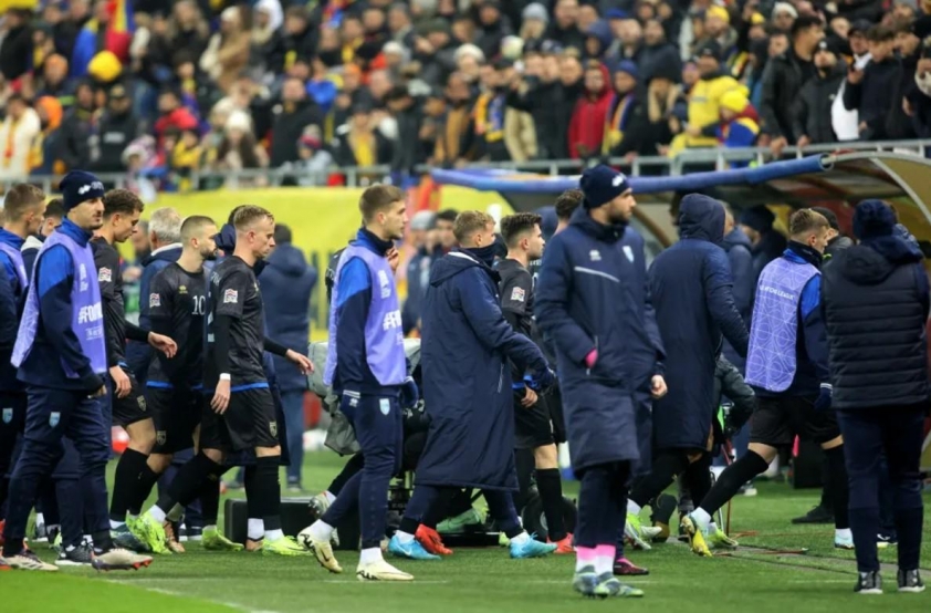 Trận đấu Nations League bị hủy bỏ Kosovo phản đối khẩu hiệu xúc phạm từ khán giả Romania