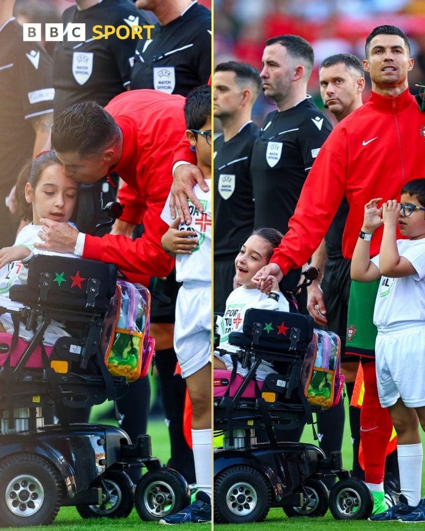Ronaldo Toả Sáng Trên Sân, Tỏa Ấm Cả Ngoài Đời