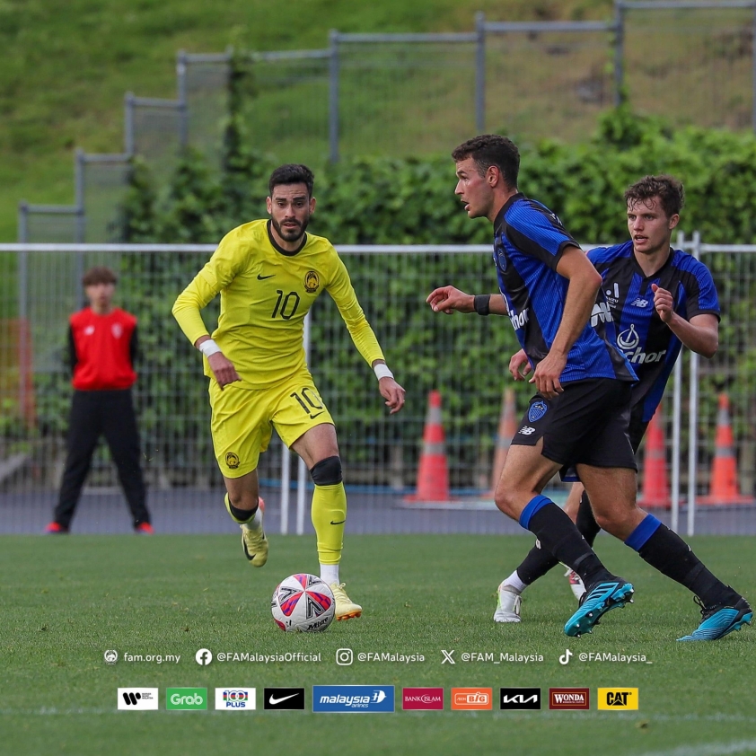 ĐT Malaysia hòa CLB Auckland trong trận giao hữu trước thềm AFF Cup 2024