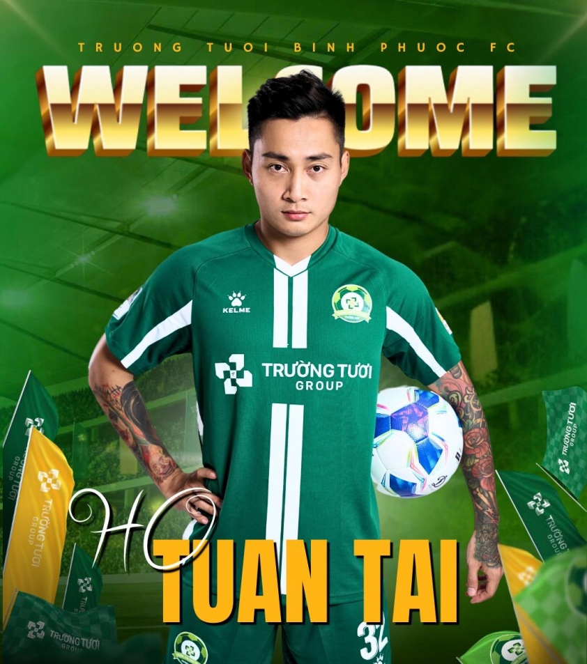 Hồ Tuấn Tài gia nhập Bình Phước, hình thành bộ ba tấn công hứa hẹn