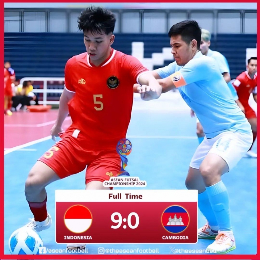 ĐT Futsal Indonesia Khởi Đầu Xuất Sắc Với Chiến Thắng Hủy Diệt 9-0