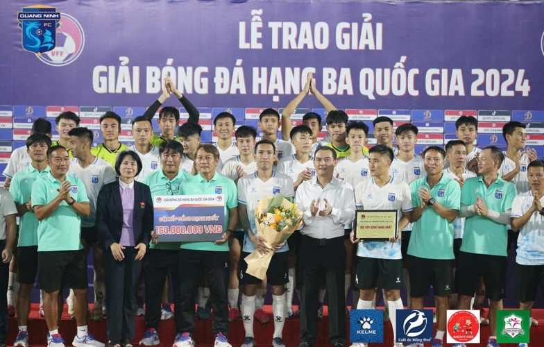 Quảng Ninh FC và Gia Định đồng giải Nhất giải hạng Ba, thăng hạng lên giải hạng Nhì