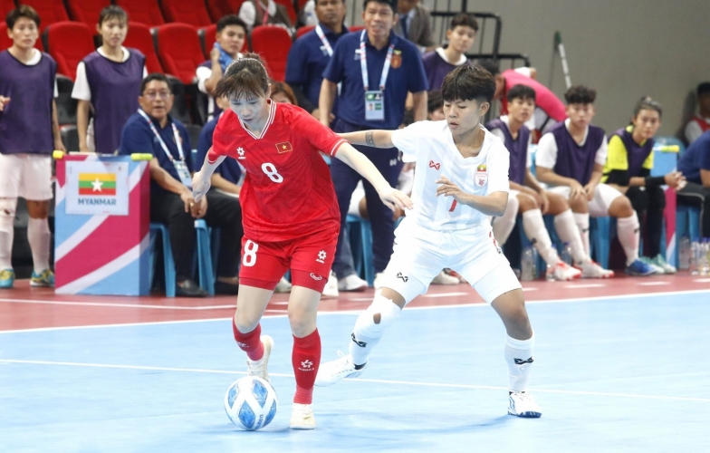 ĐT futsal nữ Việt Nam khởi đầu ấn tượng với chiến thắng 5-2 trước Myanmar