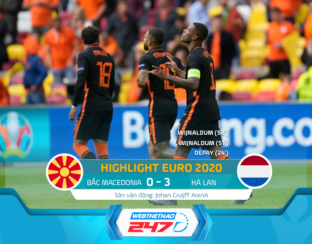 highlight bắc macedonia vs hà lan