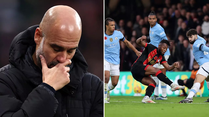 Man City sụp đổ trước Bournemouth Captain Walker trở thành vật tế thần