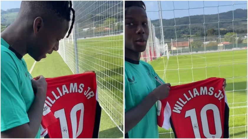 Nico Williams khẳng định tương lai tại Athletic Bilbao bằng số áo mới