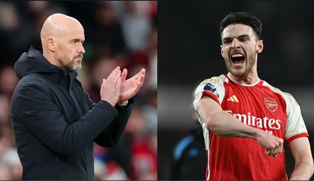 Erik ten Hag tiếc nuối với Declan Rice