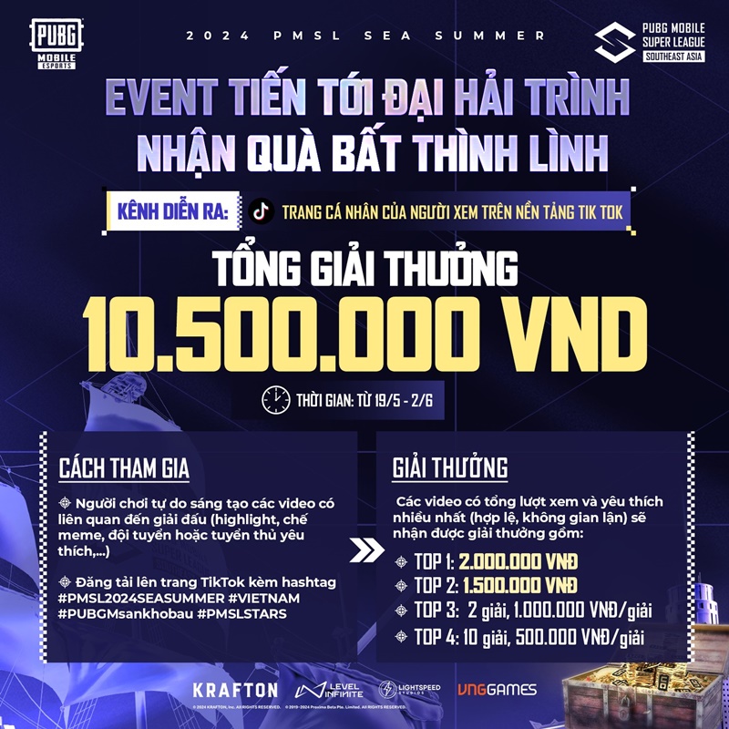 Hàng loạt cơ hội săn quà cho khán giả 2024 PMSL SEA Summer