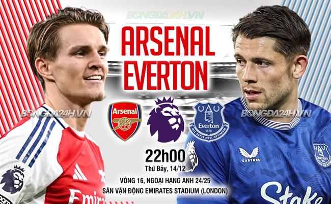 Arsenal Tự Tin Giành 3 Điểm Khi Đón Tiếp Everton Nhảy Sân Nhà