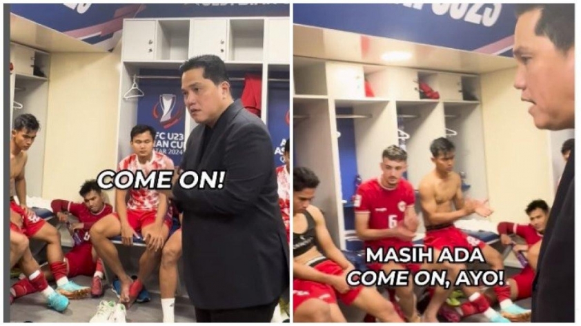 Hình ảnh không có trên truyền hình sau trận thua của U23 Indonesia