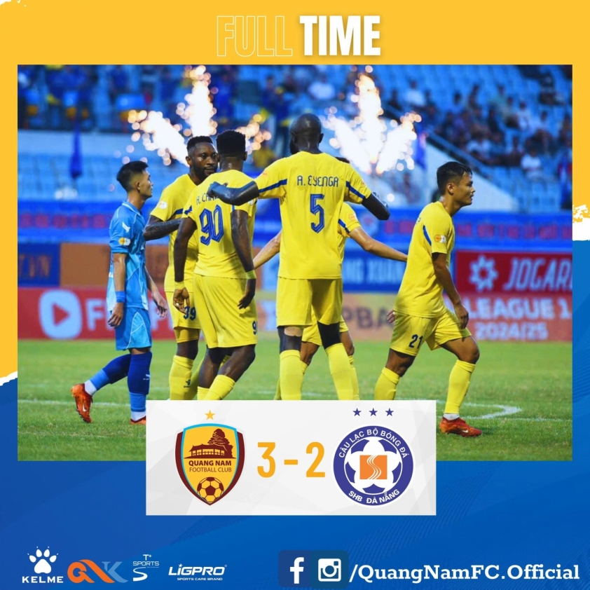 Quảng Nam Toả Sáng Trước Đà Nẵng Để Giành Chiến Thắng Đầu Tay Ở V-League
