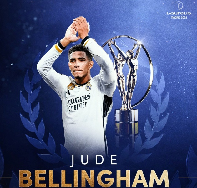 Bellingham nhận giải thưởng danh giá