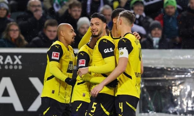 Cuộc so tài căng thẳng giữa Dortmund và Monchengladbach kết thúc bất phân thắng bại