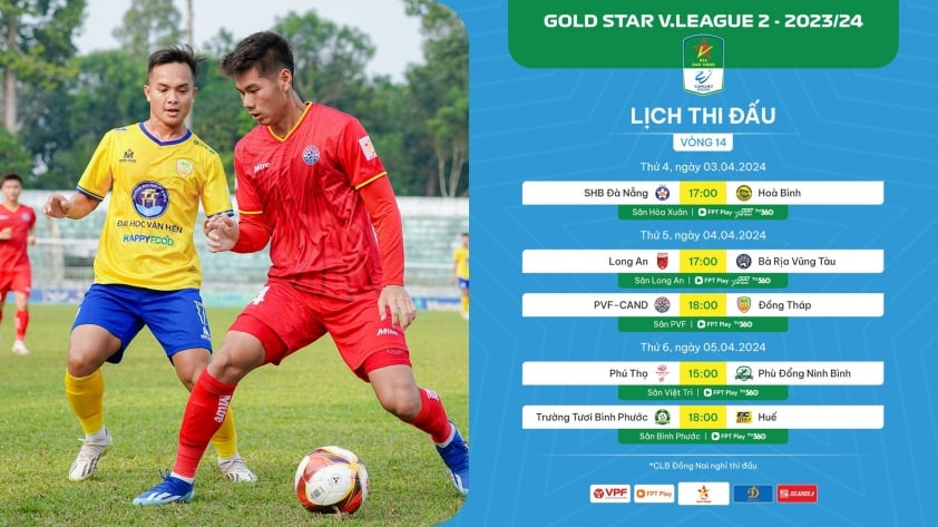 Trước vòng 14 HNQG Bia Sao Vàng 2023/24: Tách tốp