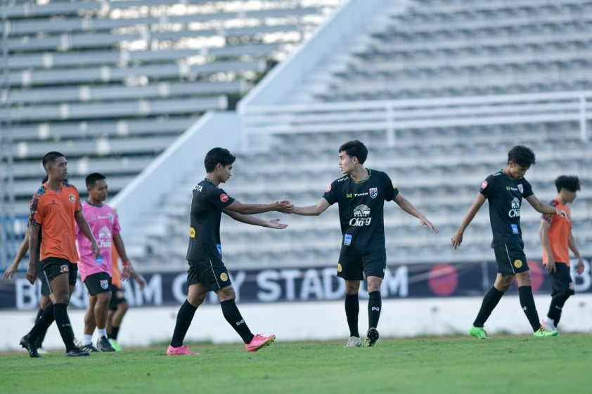 U19 Thái Lan cầm hòa đội bóng hạng hai trong trận giao hữu trước thềm VCK U19 Đông Nam Á 2024