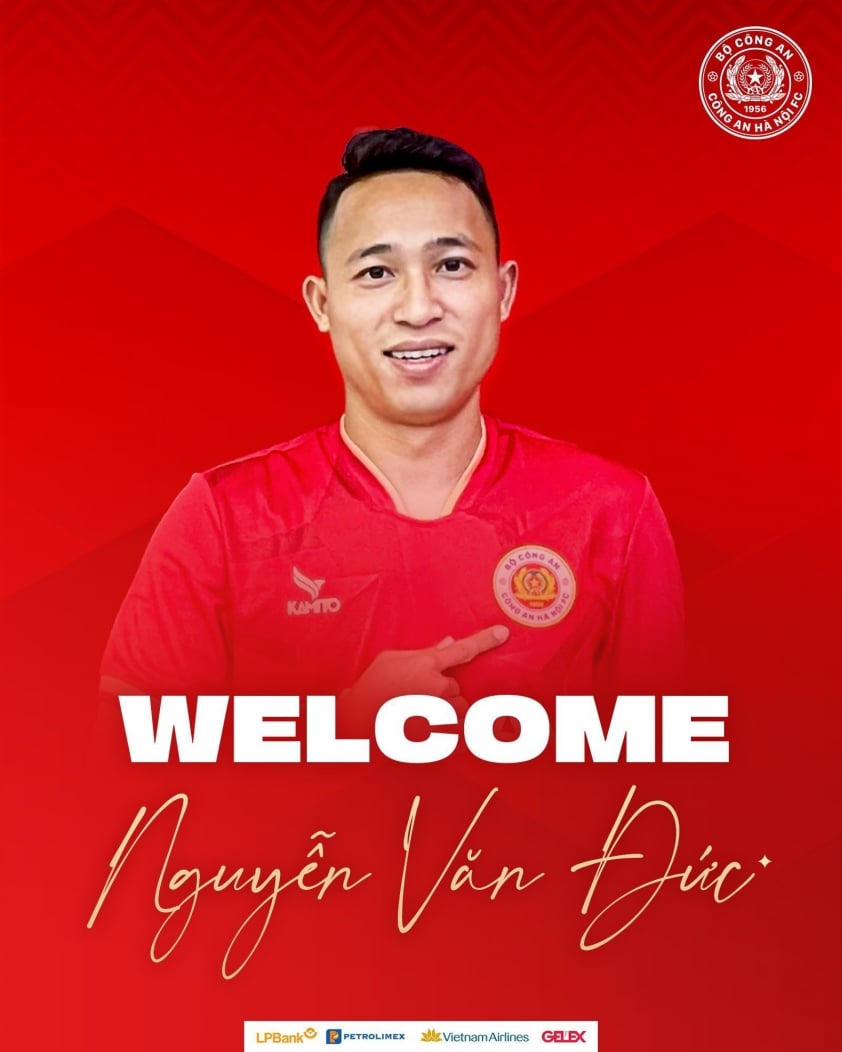 Hậu vệ Nguyễn Văn Đức chính thức đầu quân cho CLB Công an Hà Nội
