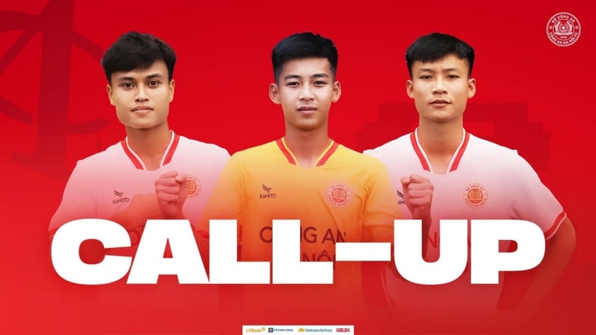 HLV Polking đôn 3 tài năng trẻ lên đội 1 Công an Hà Nội, mở cánh cửa cho thế hệ cầu thủ kế cận