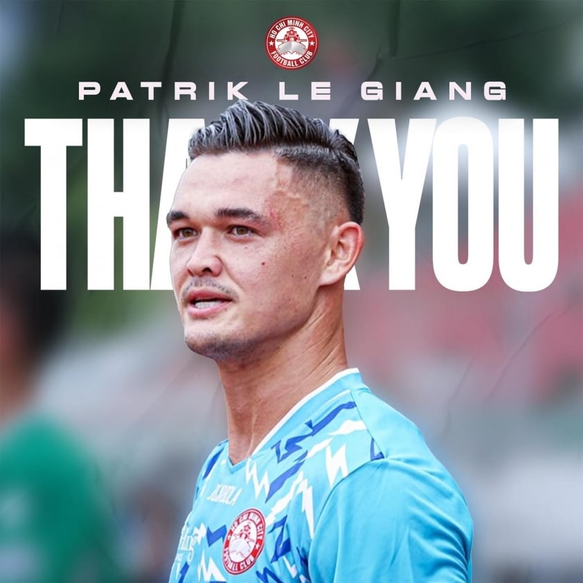 Patrik Lê Giang chia tay V-League sau tuyên bố chính thức