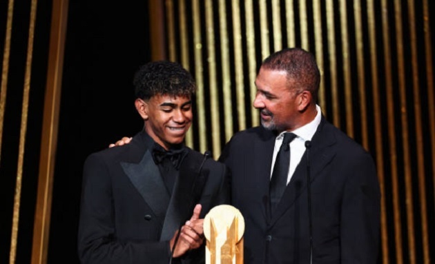 Thần đồng Lamine Yamal đăng quang giải thưởng Kopa Trophy