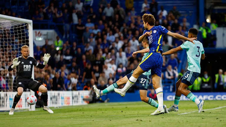 Alonso là người ghi bàn duy nhất bên phía The Blues