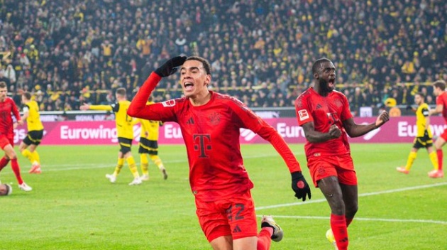 Người hùng Jamal Musiala cứu Bayern Munich khỏi thất bại trong trận Der Klassiker