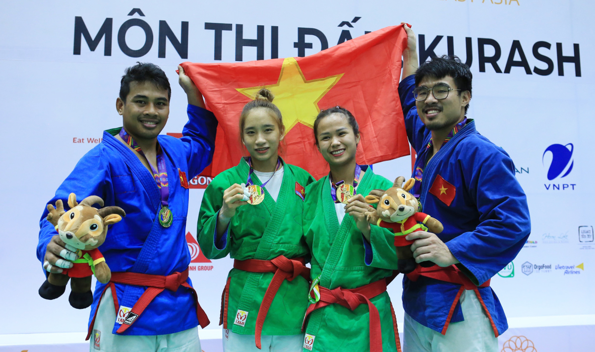 Kurash Việt Nam xuất sắc dành tấm 4 tấm HC vàng 