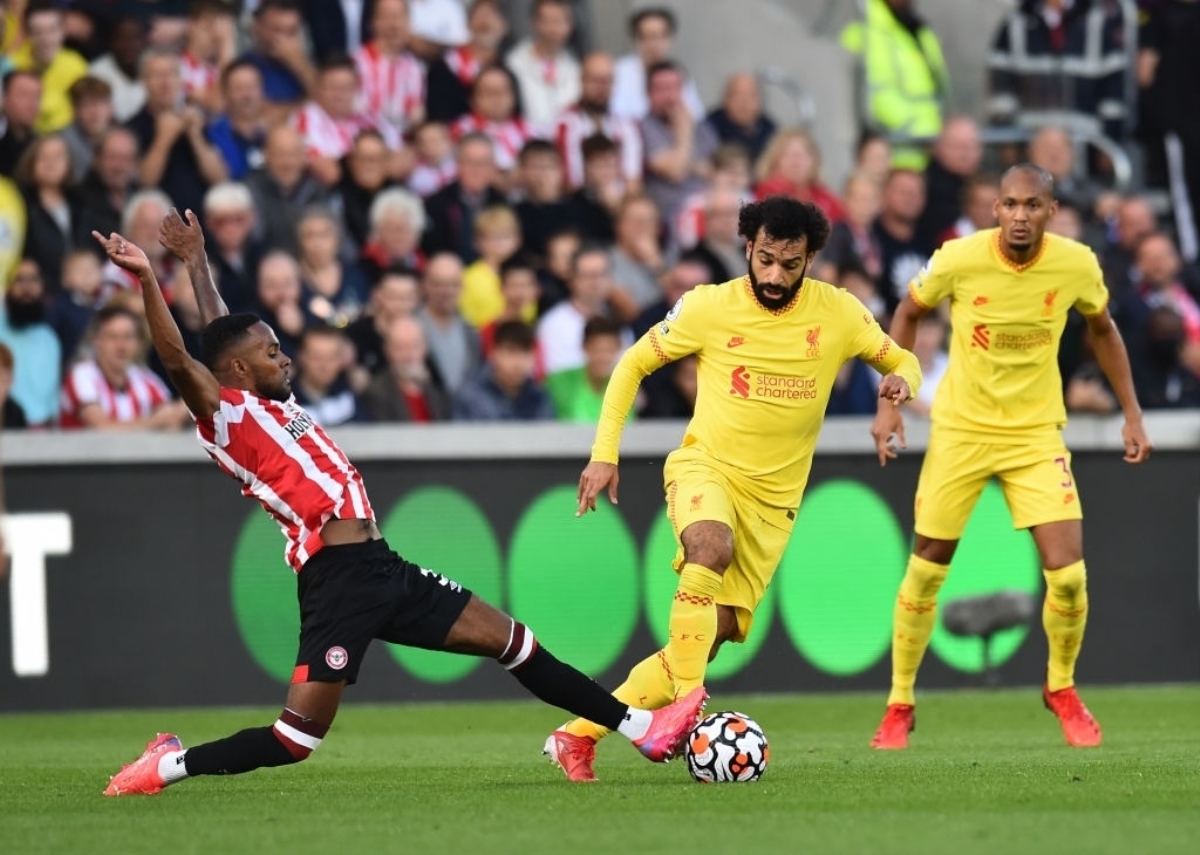 Trận đấu lượt đi giữa Liverpool với Brenthford