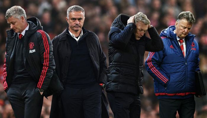 Manchester United trải qua 4 triều đại HLV vởi vỏn vẹn 3 danh hiệu