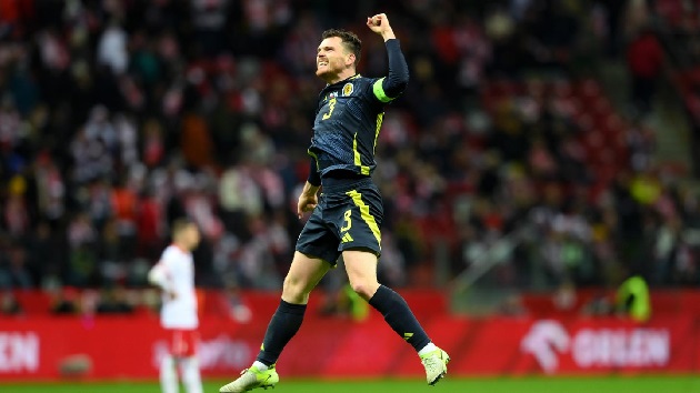 Andrew Robertson Ngôi sao tỏa sáng cứu rỗi hy vọng của Scotland tại UEFA Nations League