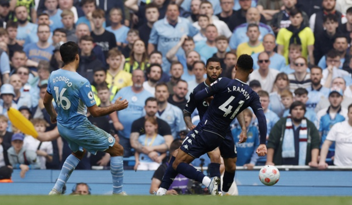 Rodri giúp Man City có bằng thắng khuân bình tỷ số Rodri giúp Man City có bằng thắng khuân bình tỷ số