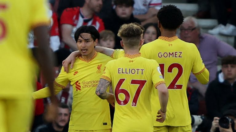 Tuy nhiên, Liverpool cũng lấy lại thế cân bằng với pha lập công của Minamino Tuy nhiên, Liverpool cũng lấy lại thế cân bằng với pha lập công của Minamino