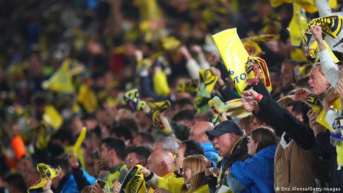 CVĐ Villarreal trong trận thua trước Liverpool