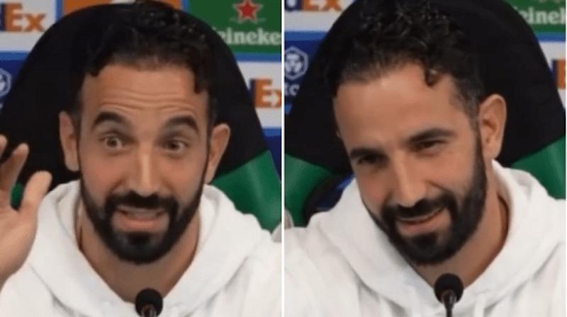 Sự khó xử của Ruben Amorim Tình huống phỏng vấn bất tiện gợi lại ký ức về Erik ten Hag