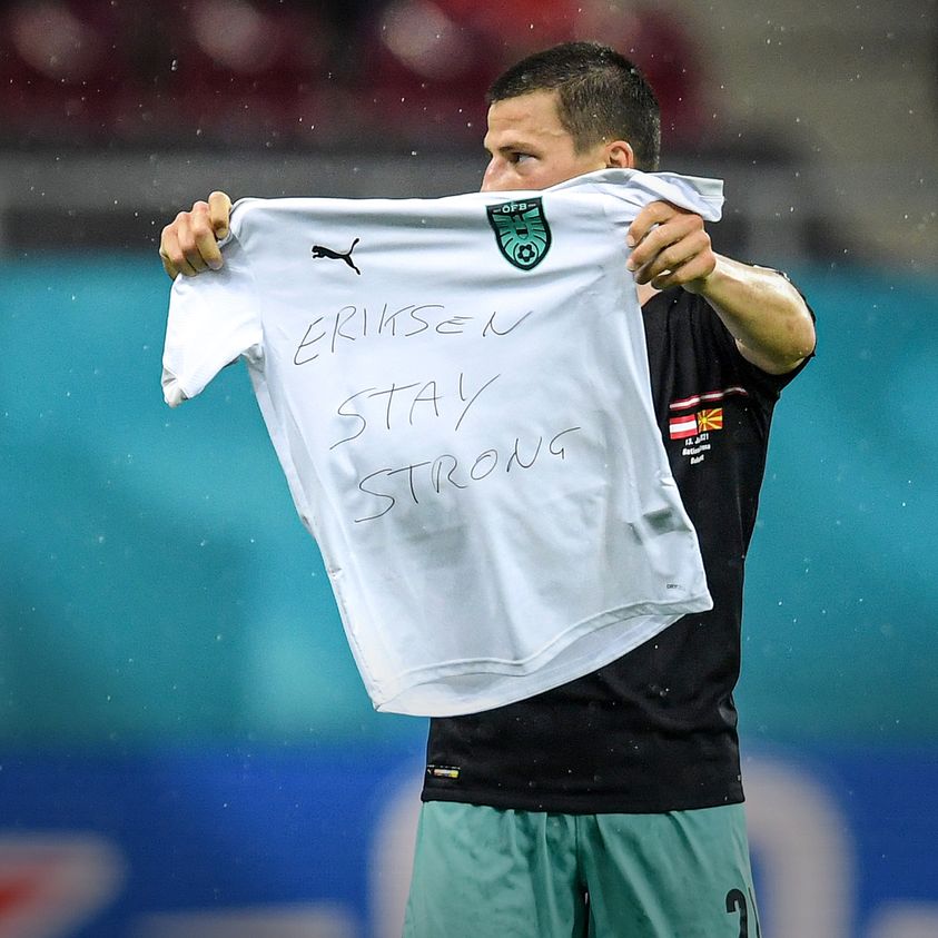 Áo vs Macedonia - Eriksen