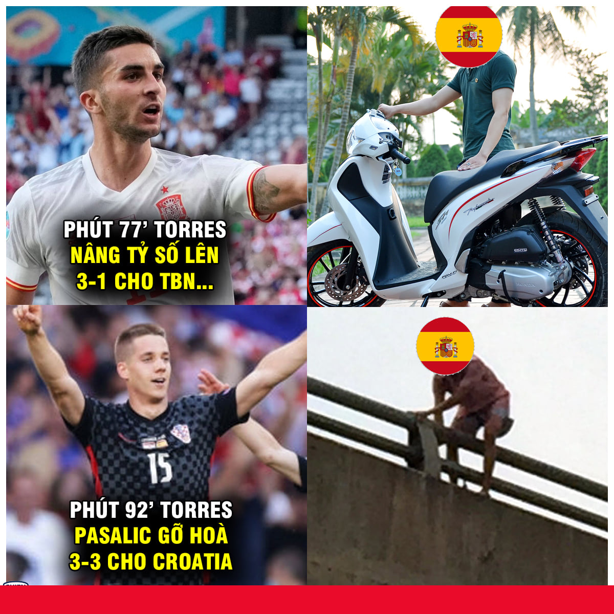 Ảnh chế Croatia vs Tây Ban Nha Ảnh chế Croatia vs Tây Ban Nha
