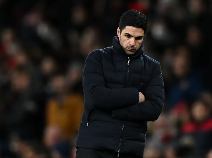 Arsenal 0-2 Liverpool, Mikel Arteta